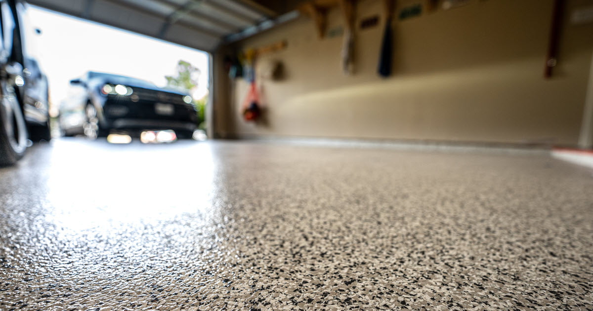 epoxy flooring in a garage